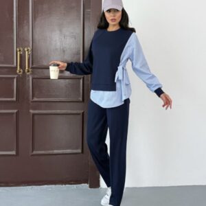 Ensemble Décontracté Chic Bicolore