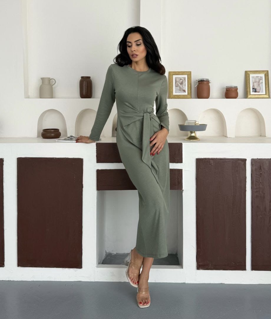 Robe Élégante Vert Olive