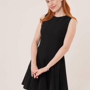 Robe Courte Évasée Noire