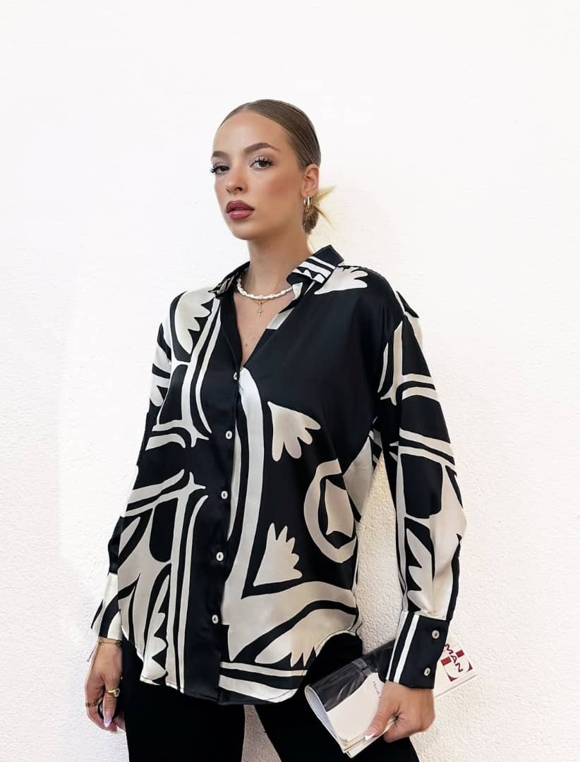 Chemise Imprimée Noir & Blanc